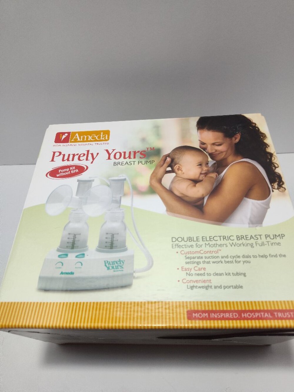 Ameda Purely Yours Ultra Double Electric Breast Pump Kit Bottles Bag Accessories
